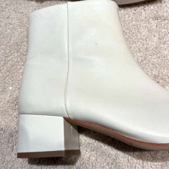 Loeffler Randall White Leather Chelsea Boots - Picture 4 of 10